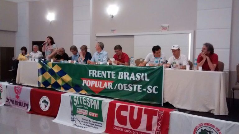 Frente Brasil Popular é lançada no Oeste de Santa Catarina