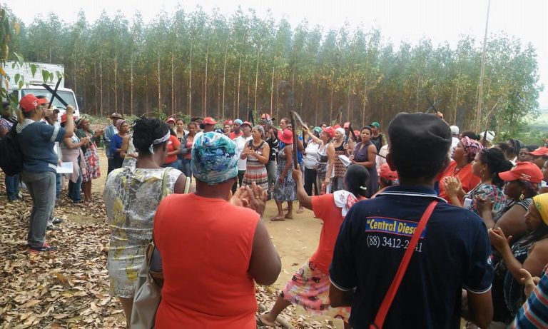Mulheres Sem Terra ocupam “falso projeto sustentável” de mineradora na Bahia