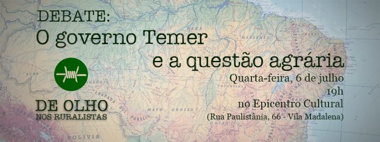 Cimi e Greenpeace debatem Governo Temer e a questão agrária