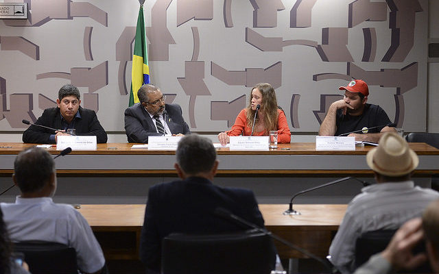 diz militante do MST em audiência no Senado