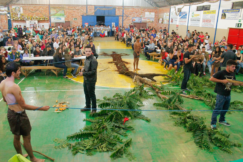 Mística relembrou os 31 anos de ocupação da Fazenda Annoni, celebrada dia 29 deste mês. Foto Leandro Molina..jpg