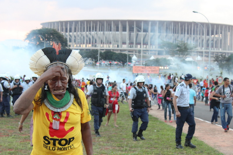 Os povos indigenas do ATL sofrem dura repressão policial em manifestação pela demarcação de terras. Foto Maiara Irigaray.jpg
