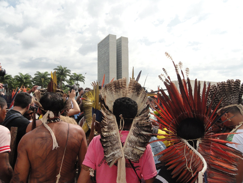 Mais de 3 mil indigenas participaram do maior Acampamento Terra Livre realizado. Foto Nathália Clark. Greenpeace.jpg