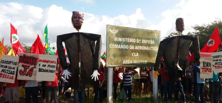Movimentos bloqueiam entrada da Base de Lançamento de Alcântara no Maranhão