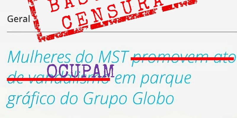 EBC censura e criminaliza mulheres do MST