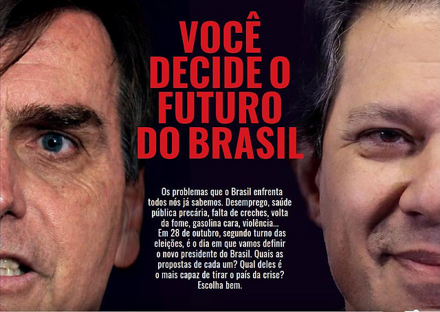 Brasil de Fato lança tabloide especial sobre segundo turno das eleições