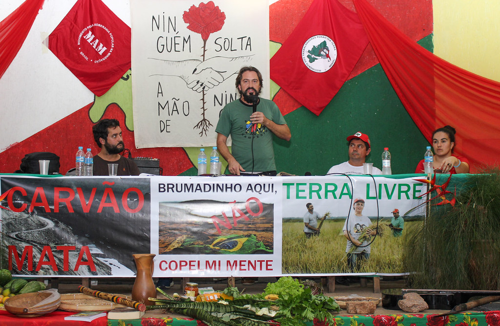 Márcio Zonta falou da importância de resistir à mineração. Foto - Catiana de Medeiros.jpg