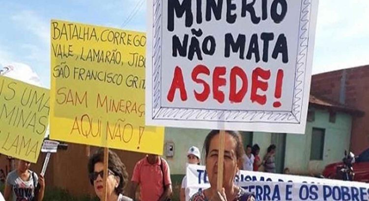Nota de denúncia contra a Mineração da SAM no norte de Minas Gerais