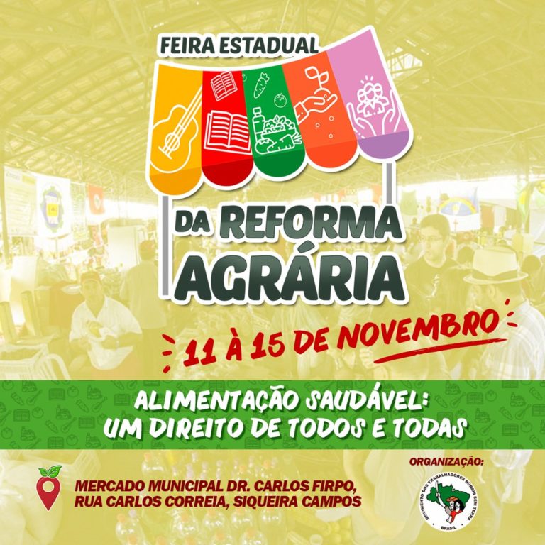 6ª Feira Estadual da Reforma Agrária em Sergipe
