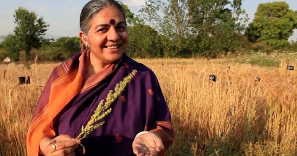 “Quando milhões de pessoas exercem o seu poder criativo, são mais fortes”, afirma Vandana Shiva