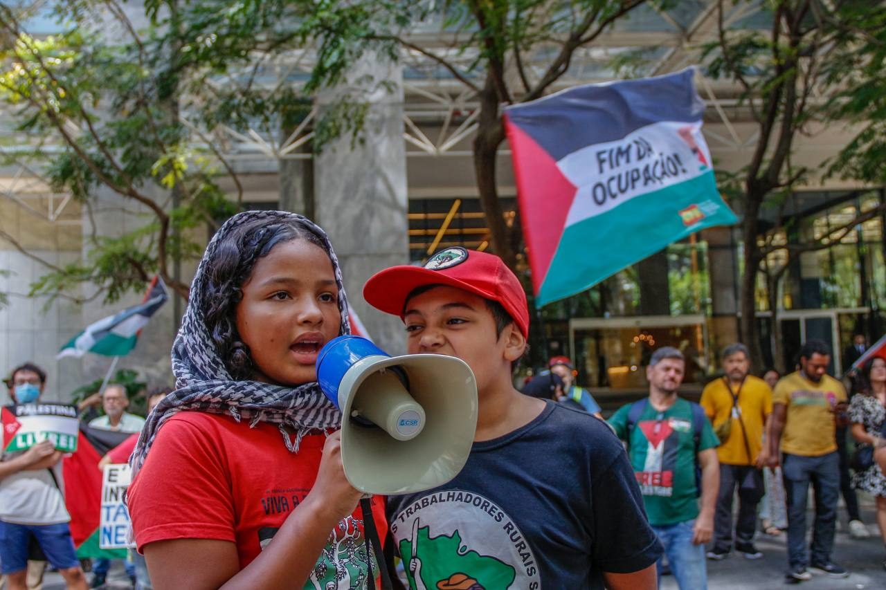 Protesto em São Paulo denuncia massacre de Israel contra crianças palestinas