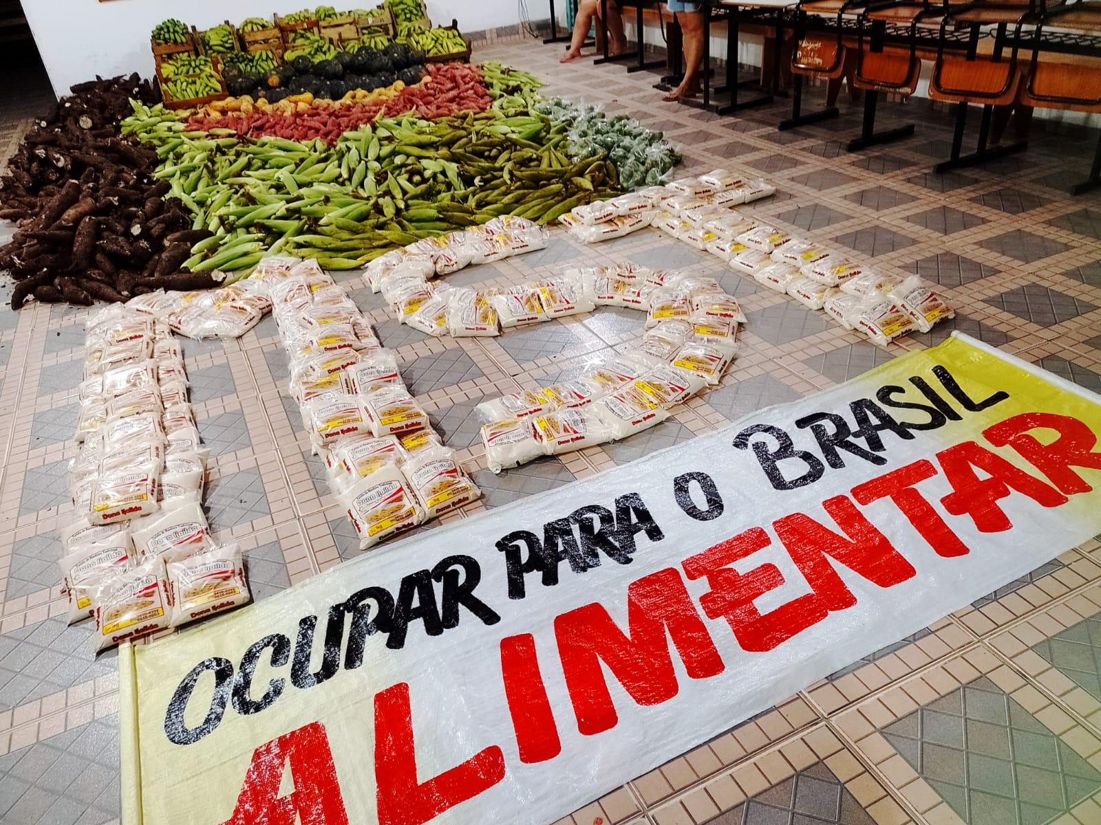 No MT, MST doa 2 toneladas de alimentos durante Jornada de Lutas pela Reforma Agrária