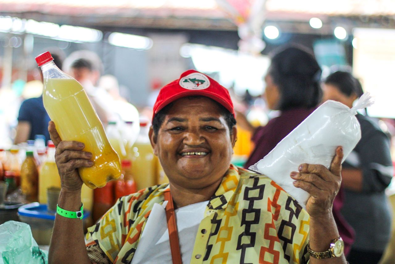 “Eu amo a luta do MST”, diz assentada do Pará presente na 5ª Feira da Reforma Agrária