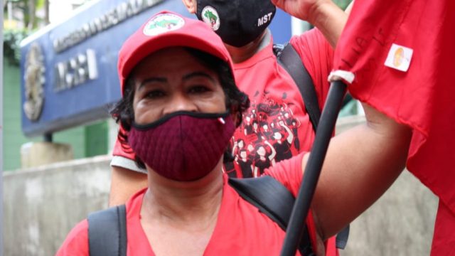 MST ocupa Incra em SP para exigir que seja suspendida a ordem de despejo do Acampamento Marielle Vive. Foto - Julia Gimenez MST ocupa Incra em SP para exigir que seja suspendida a ordem de despejo do Acampamento Marielle Vive. Foto - Julia Gimenez