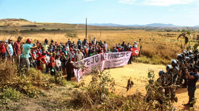 Resistência contra o despejo do Acampamento Quilombo Campo Grande, em Minas Gerais. Foto - Isabelle Medeiros
