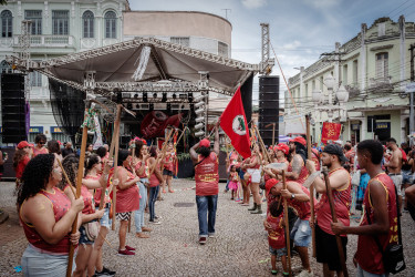 Bloco Pisa Ligeiro, em Minas Gerais. Foto: Gustavo Caetano/@gcaetanoj