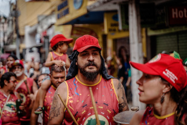 Bloco Pisa Ligeiro, em Minas Gerais. Foto: Gustavo Caetano/@gcaetanoj