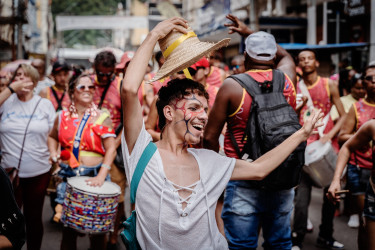 Bloco Pisa Ligeiro, em Minas Gerais. Foto: Gustavo Caetano/@gcaetanoj
