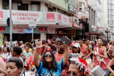 Bloco Pisa Ligeiro, em Minas Gerais. Foto: Gustavo Caetano/@gcaetanoj