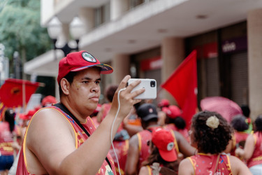 Bloco Pisa Ligeiro, em Minas Gerais. Foto: Gustavo Caetano/@gcaetanoj