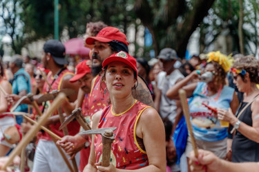 Bloco Pisa Ligeiro, em Minas Gerais. Foto: Gustavo Caetano/@gcaetanoj