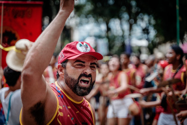 Bloco Pisa Ligeiro, em Minas Gerais. Foto: Gustavo Caetano/@gcaetanoj