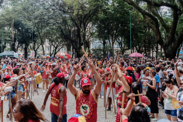 Bloco Pisa Ligeiro, em Minas Gerais. Foto: Gustavo Caetano/@gcaetanoj