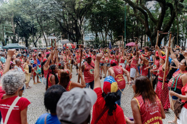 Bloco Pisa Ligeiro, em Minas Gerais. Foto: Gustavo Caetano/@gcaetanoj