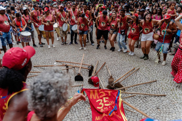 Bloco Pisa Ligeiro, em Minas Gerais. Foto: Gustavo Caetano/@gcaetanoj