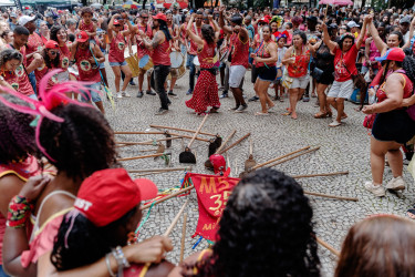 Bloco Pisa Ligeiro, em Minas Gerais. Foto: Gustavo Caetano/@gcaetanoj