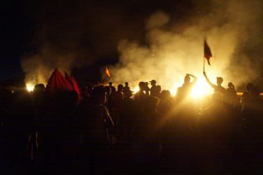 Ocupação da Ferrovia Carajás (Parauapebas-PA, 05 ago. 2015) Crédito: Setor de
Comunicação MST-PA