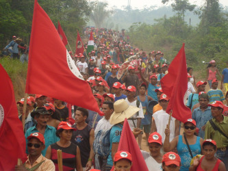 Ocupação da Ferrovia (Pará, 2007) Crédito: Arquivo MST