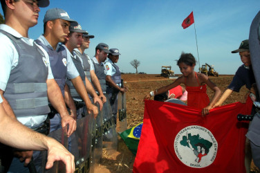 Manifestação (Americana-SP, 2006) Crédito: Arquivo MST