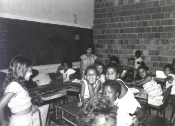 Escola no Assentamento Jundia – Norte do ES (Espírito Santo, 1997) Crédito:
Arquivo MST-ES