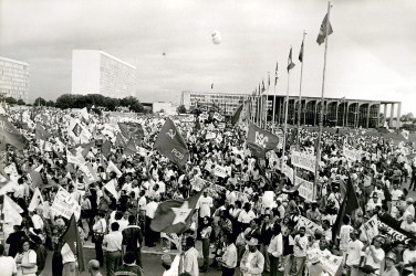 Manifestação (Brasília-DF, 25 out. 1989) Crédito: Francisca Montejo