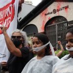 Mulheres Sem Terra se reuniram para realizar um protesto em frente à sede da empresa Salton, na capital paulista! Foto: Comunicação MST