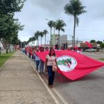 Mulheres Sem Terra realizam marcha em Maracás/BA. Foto: Setor de Comunicação BA.