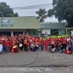 "Pela vida das mulheres e o fim do feminicídio em Mato Grosso: em luta pela democracia e pelo bem viver. Contra o fascismo, sem anistia!". Foto: Comunicação MST