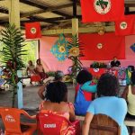 Cerca de 50 mulheres da regional Sul se organizaram no acampamento Genivaldo Alves, no município de Itajuípe, Sul da Bahia. Foto: Comunicação MST
