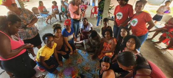 Cerca de 50 mulheres da regional Sul se organizaram no acampamento Genivaldo Alves, no município de Itajuípe, Sul da Bahia. Foto: Comunicação MST