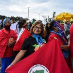 Milhares de mulheres marcharam até o Palácio do Buriti, sede do Governo do Distrito Federal, para exigirem políticas de combate à violência contra mulher. Foto: Camila Araújo.