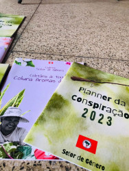 As mulheres seguem firmes e em luta no 2° dia do acampamento Pedagógico das mulheres do Campo Unitário. Foto: Comunicação MST