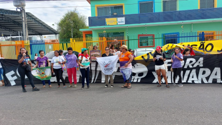 De 06 a 08 de março as mulheres do campo, águas e florestas em Roraima estiveram reunidas na Acampamento Pedagógico das Mulheres Sem Terra. Foto: Comunicação MST.
