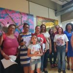 Mulheres ocupam a praça central da capital do Mato Grosso do Sul no Dia Internacional das Mulheres. Foto: Comunicação MST