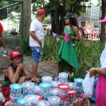 No centro de Vitória (ES), mulheres do MST realizam uma feira com os produtos da Reforma Agrária. Foto: Comunicação MST