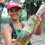 No centro de Vitória (ES), mulheres do MST realizam uma feira com os produtos da Reforma Agrária. Foto: Comunicação MST