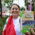 No centro de Vitória (ES), mulheres do MST realizam uma feira com os produtos da Reforma Agrária. Foto: Comunicação MST