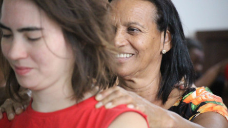 300 mulheres camponesas abrem o Acampamento Pedagógico da Jornada Nacional de Luta das Mulheres Sem Terra - 2023, no estado de São Paulo com oficinas e formação. Foto: Julia Gimenez