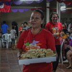 Roda de Samba das Mulheres e café das camponesas na noite cultural da Jornada de Lutas das Mulheres em Curitiba (PR). Foto: Juliana Barbosa.
