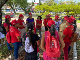 Em Aracaju o 08 de março foi marcado por denúncias as mais diversas formas de violências imposta pelo agronegócio. Foto: Luiz Fernando.